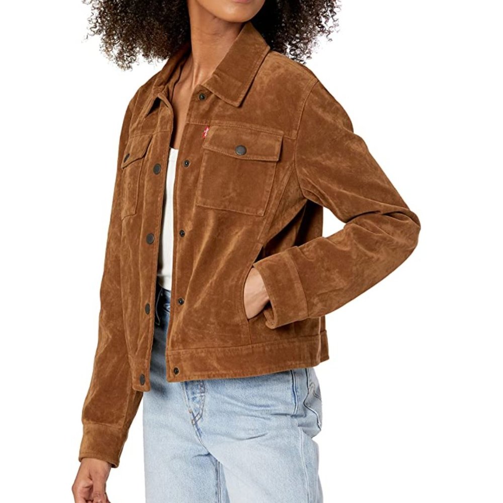 Levi's Women's Vintage Faux Suede Modern Trucker Jacket